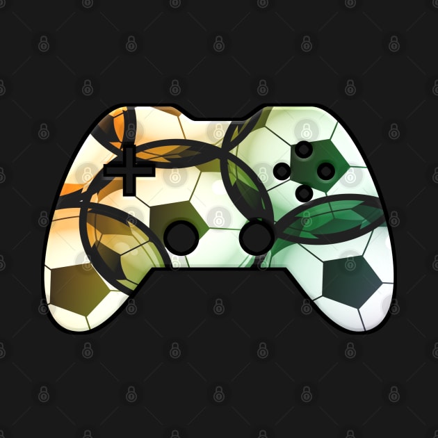 Soccer Ball Sports Player - Gaming Gamer Abstract - Gamepad Controller - Video Game Lover - Graphic Background by MaystarUniverse