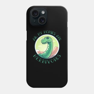 All My Homies are Herbivores - Dinosaur Gang Phone Case