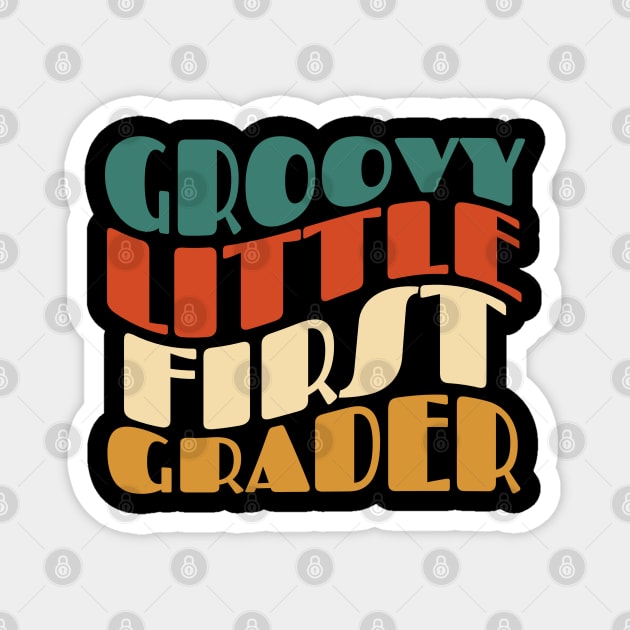 Groovy Little First Grader Magnet by Myartstor 