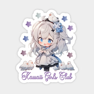 Kawaii Girls Club - Cute Chibi Girl Magnet