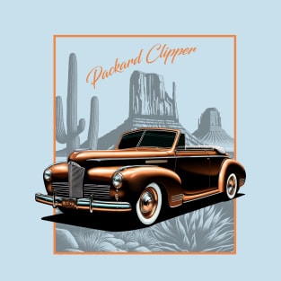 1942 Packard Clipper Vintage Travel Design T-Shirt