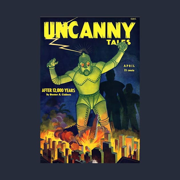 Uncanny Magazine Cover April 1942 by Starbase79