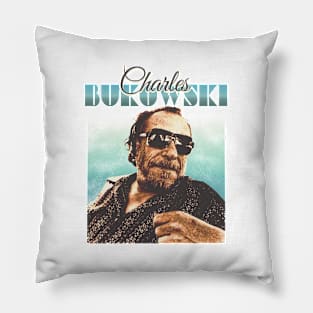 Charles Bukowski // Retro Style Design Pillow