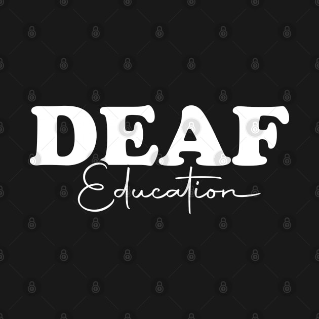Deaf Education ASL Teacher Funny Deaf and Hard of Hearing by Boneworkshop