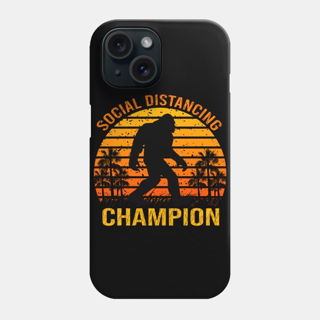 Social Distancing Champion Phone Case by DragonTees