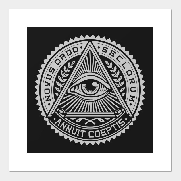 Annuit Coeptis Novus Ordo Seclorum Translation English Novus Ordo Seclorum Annuit Coeptis Triangle Affiche Et