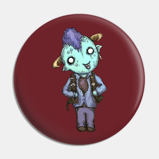 Monster Plushie Pin by LVBart