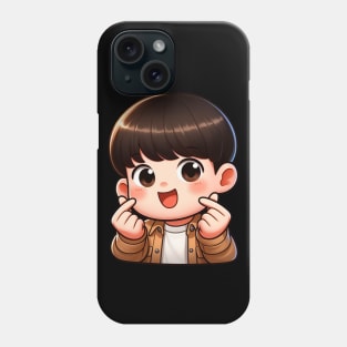 Cool Guy Korean Finger Hearts Kpop Phone Case