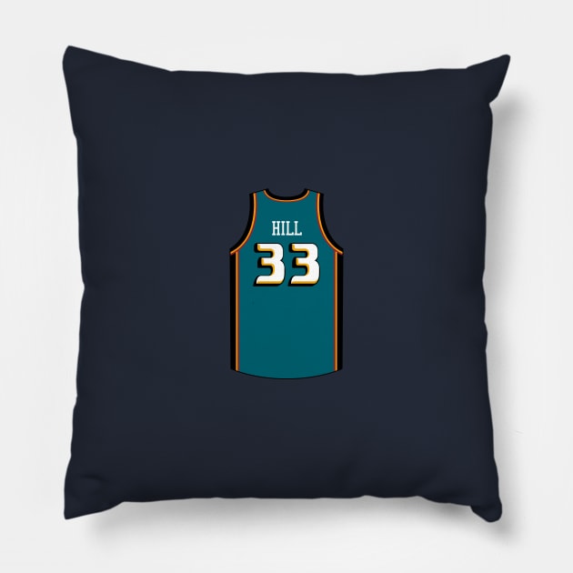 Grant Hill Detroit Jersey Qiangy Pillow by qiangdade