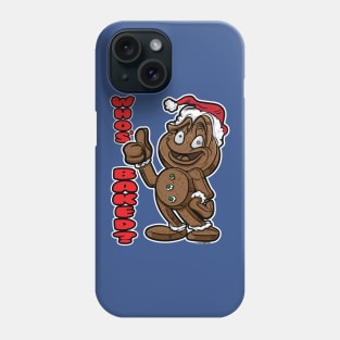 Gingerbread Man Who's Baked with thumbs up grin Phone Case