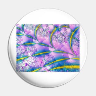 Pink Leaf Abstract Pin