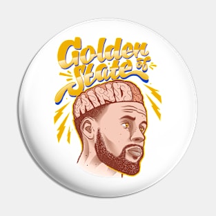 Golden "State of Mind" Pin