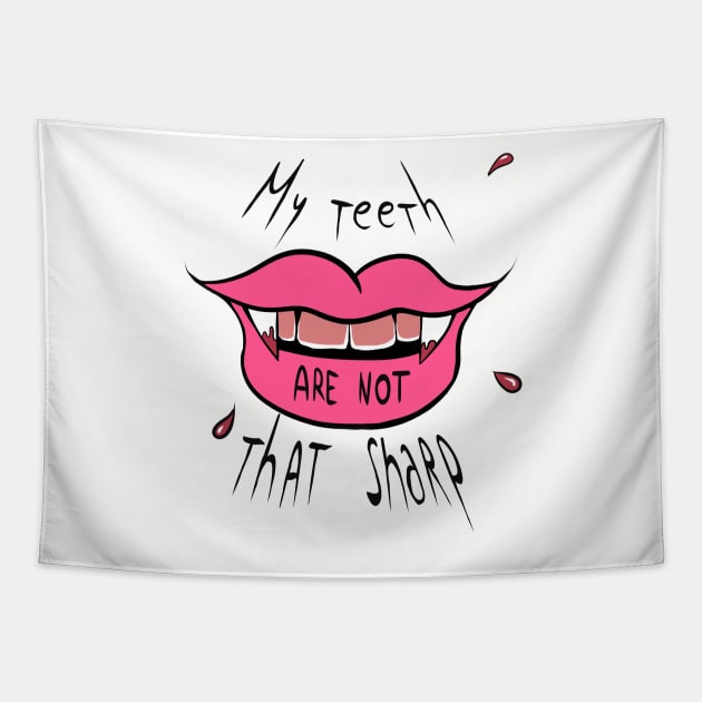 Sharp Teeth Tapestry by Bootyfreeze