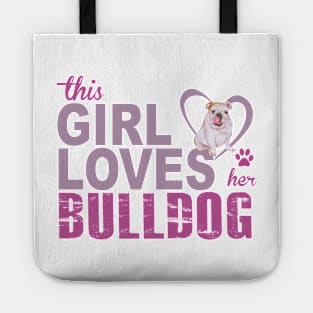 This girl loves her Bulldog! Especially for Bulldog owners! Tote