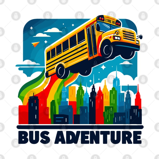 School Bus Adventure by Vehicles-Art