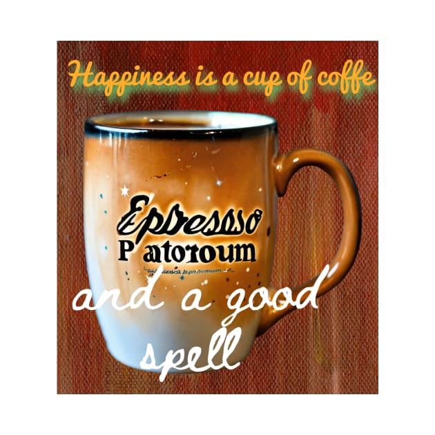 Happiness is a cup of coffee and a good spell. by Fificole