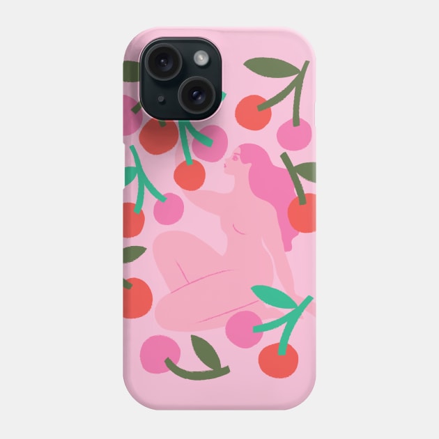 cherry picker Phone Case by anneamanda