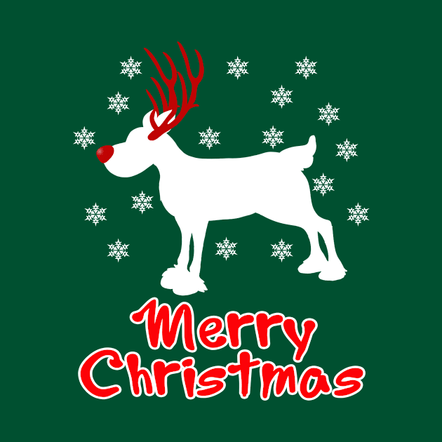 Funny Ugly xmas reindeer humorous christmas gifts tshirt by AwesomePrintableArt