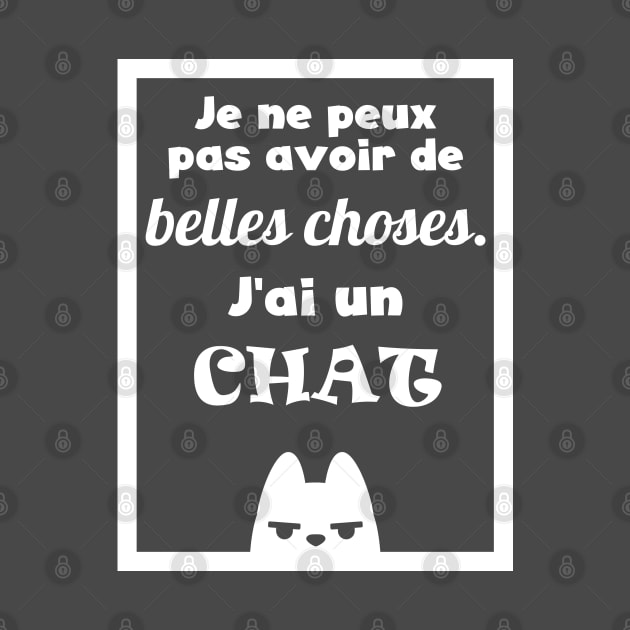 Fun cat quotes - French by Dr Popet Lab