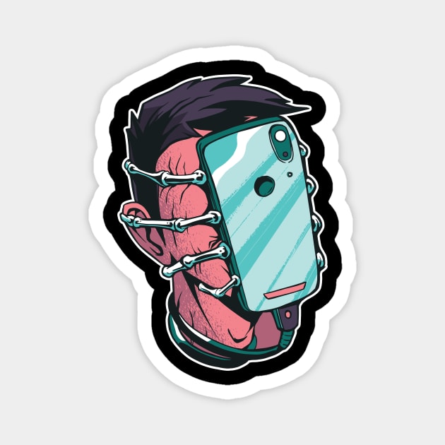 Facehugger Robot Alien Smartphone Magnet by HBfunshirts