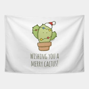 Wishing You a Merry Cactus! Tapestry