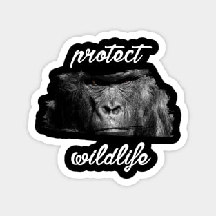 protect wildlife - gorilla Magnet