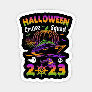 Halloween Cruise Squad 2023 Pumpkin Spooky Season Family Magnet