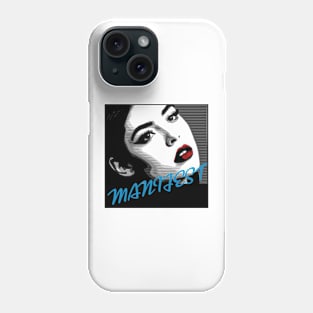 Halftone vintage girl Phone Case