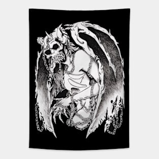 Chained Demon Tapestry