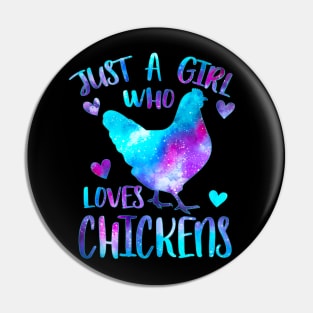 Just a girl who loves chickens Pin