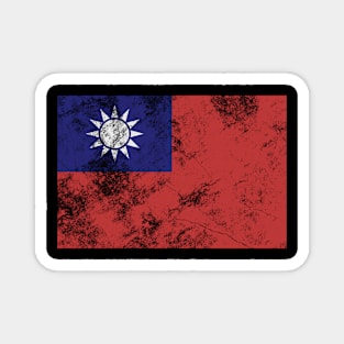 Taiwan Vintage Flag Magnet