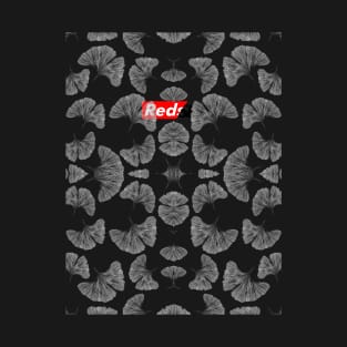 Redshit Flowers Pattern T-Shirt