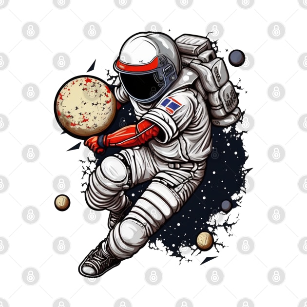 Baseball Astronaut #5 by Chromatic Fusion Studio