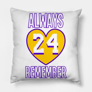 LA 24 Basketball Legend Design Pillow