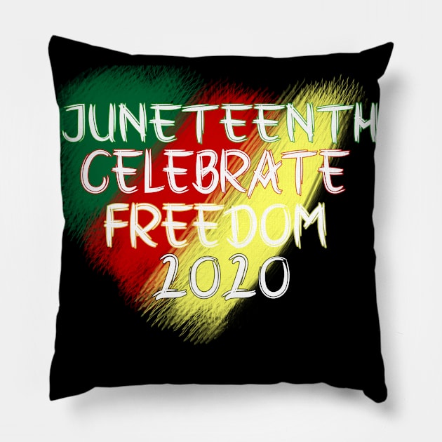 juneteenth celebrate freedom 2020 Pillow by somia2020