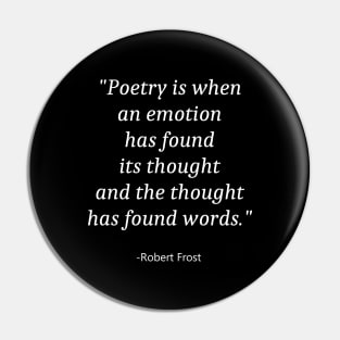 Quote For National Poetry Month Pin