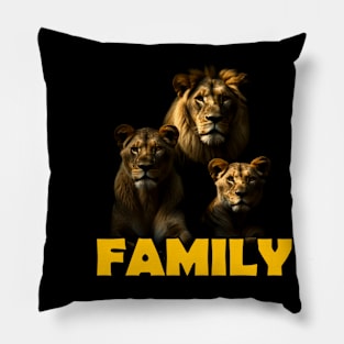 Lion Pride "Family" Pillow