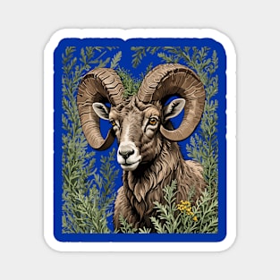 Nevada Desert Bighorn Sheep And Sagebrush 1 Magnet