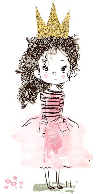 Curly Queen Kids T-Shirt by EveFarb