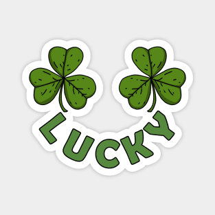 Lucky Shamrocks Smile Magnet