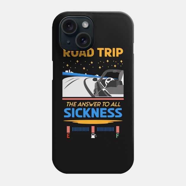 Retro Road trip the answer to all sickness 03 Phone Case by HCreatives