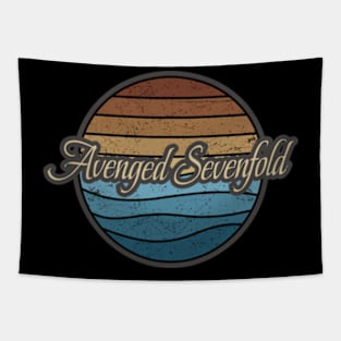 Avenged Sevenfold Retro Waves Tapestry