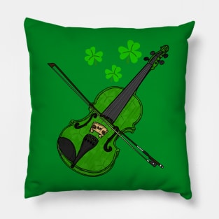 St. Patrick's Day Fiddle Violin Player Violinist Pillow