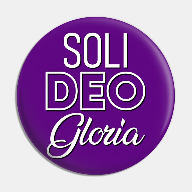 Soli Deo Gloria white text Pin by Studio DAVE