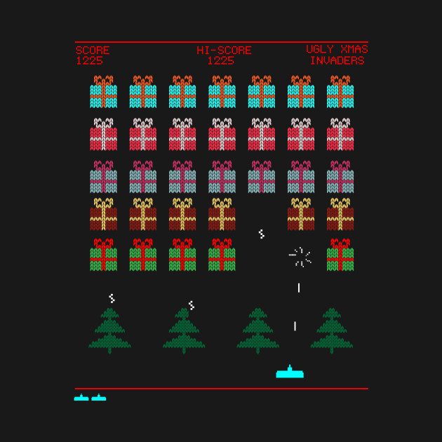 Disover Ugly Christmas Invaders From Space - Ugly Christmas Sweaters - T-Shirt