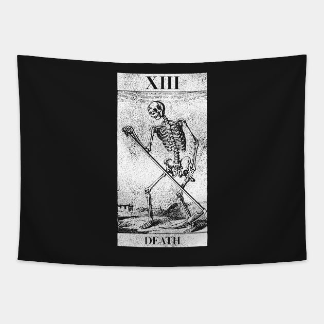 Death Tarot Card T Shirt Tapestry by LewisDesignCo