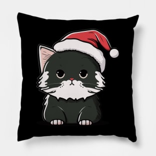 Cute Ugly Christmas Cat Gift Funny Cat Christmas Pillow