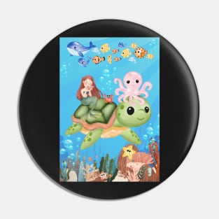 A Day in the Ocean Pin