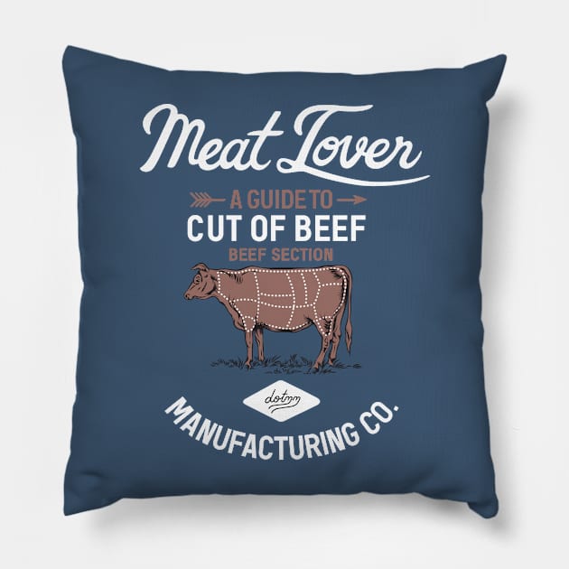 meat lover(dark shirt) Pillow by dotdotdotstudio