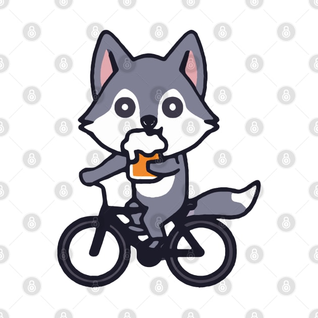 Kawaii Cute Fox On a Bike by kawaii creatures